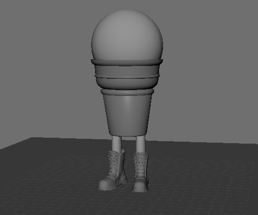 Early Maya blockout of Commander Rock E. Rhode